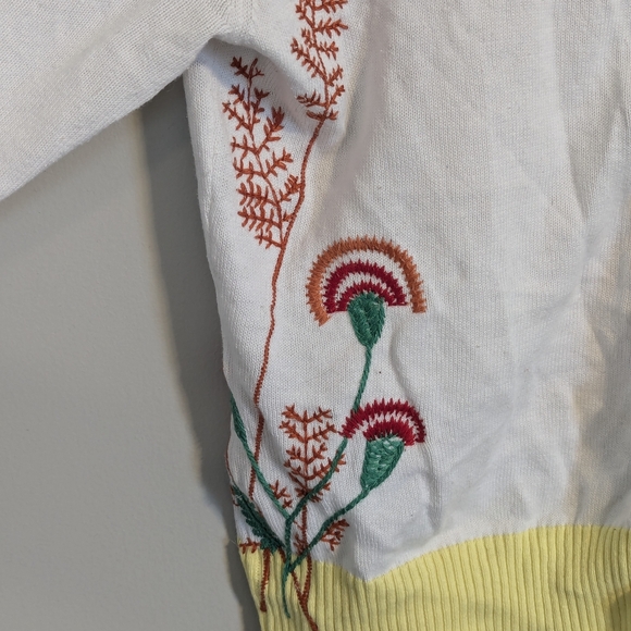 Nick & Mo Anthropologie Floral Embroidered Cardigan - Picture 4 of 8
